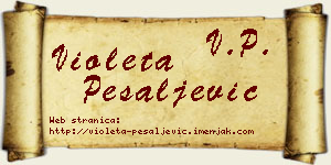 Violeta Pešaljević vizit kartica